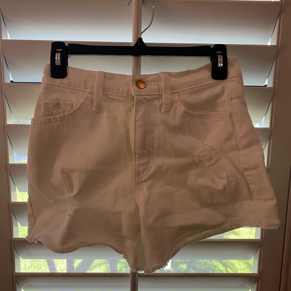 Women's White Denim Shorts